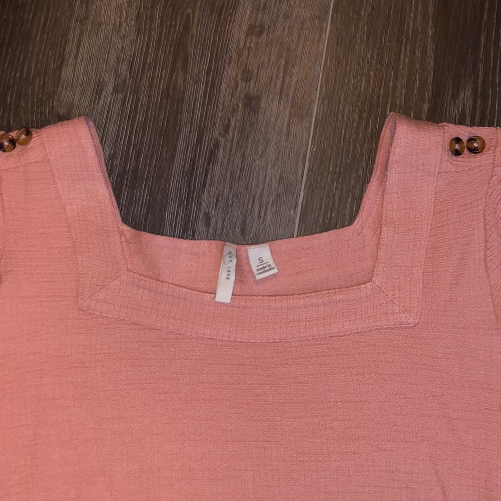 Cato’s Pink Square Neck Blouse - Picture 3 of 6